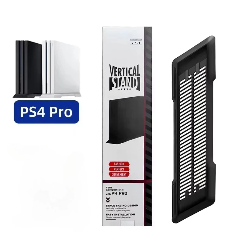Verticale koelstandaard voor PS5/PS4/PS4 Pro/PS4 Slim, antislip consolehouder met stabiele ondersteuning.
