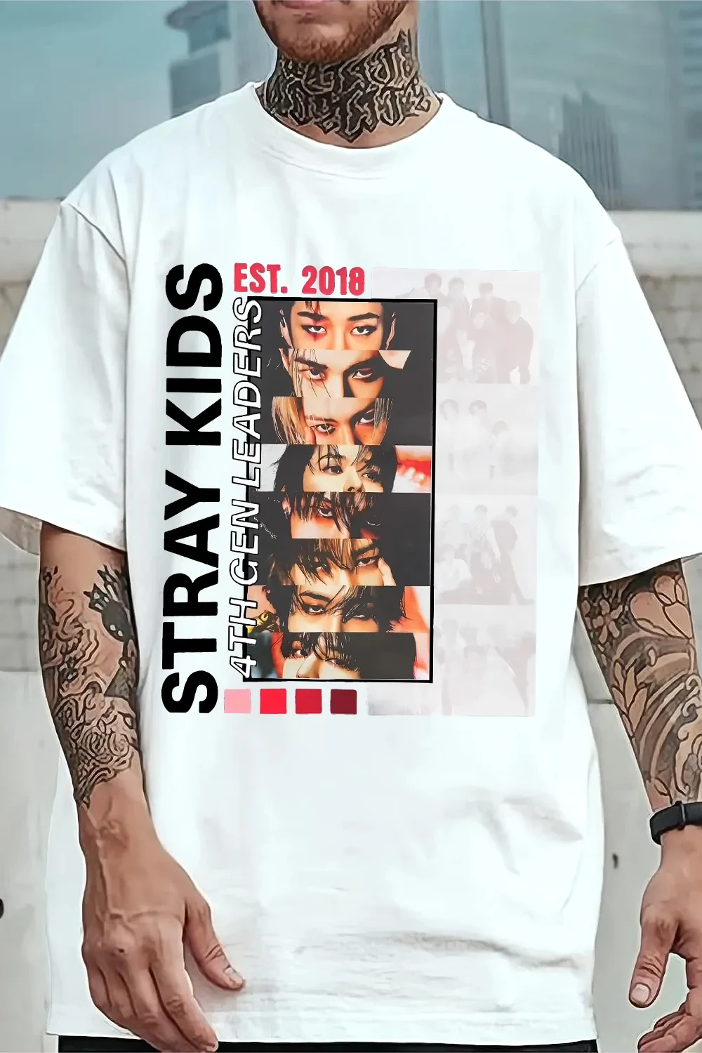 2026 Stray Kids T Shirt Mens Womens Cotton Tees Ummer Casual Short Sleeve Round Neck Clothing Loose Tops Trend - view 4