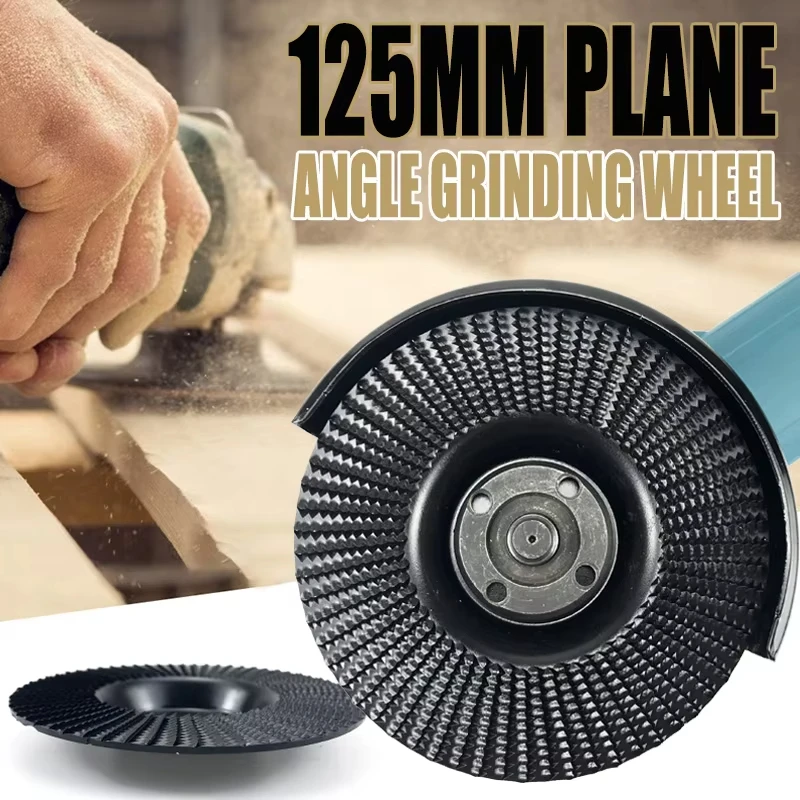 125mm Plane Bevel Angle Grinding Wheel Woods Polishing Wheel Wood Carving Sanding Tool Abrasive Disc Tools for Angle Grinder