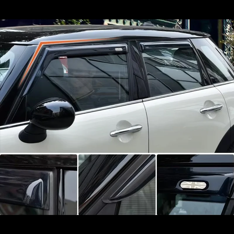 

Высококачественный акриловый пластиковый материал с защитой от ультрафиолетовых лучей стильный козырек для Mini cooper F54 F55 F60 Countryman R60 (4 шт./компл.)