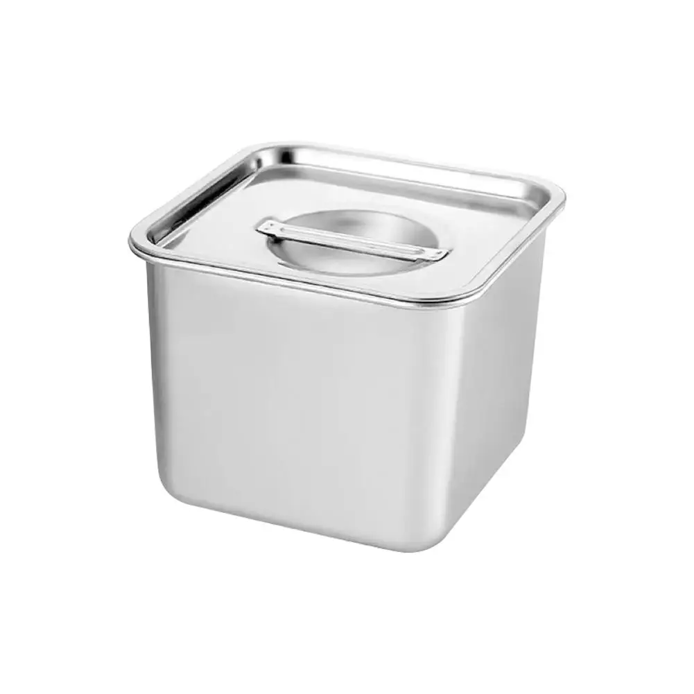 2025 Steel Kitchen Oil Storage Containers Food Grade Square Airtight Lids Spice Jars Set For Seasoning Cooking