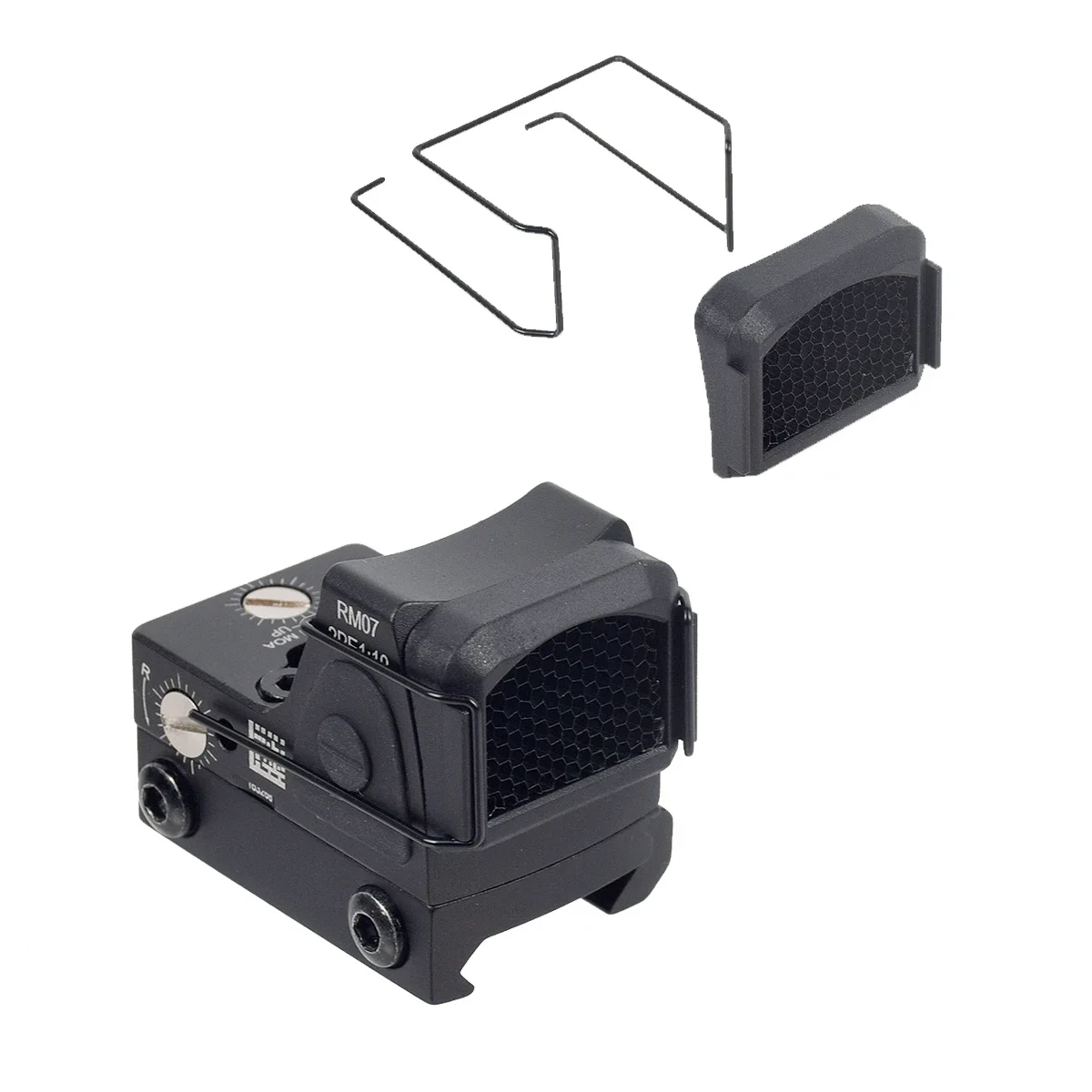 Airsoft RM Red Dot Reflex Sight Killflash Protector Cover Holographic Scope Hunting EH 558 Reflex Optical Scope Lens/Mesh Cap view 4