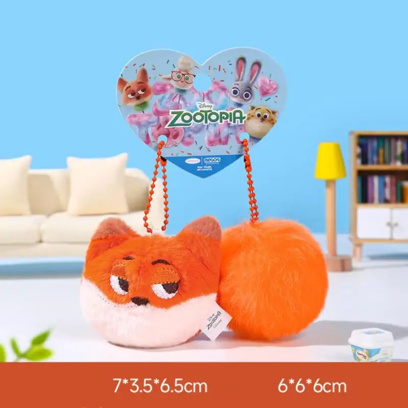 Mignon Disney Zootopia Judy Nick criant en peluche poupée porte-clés dessin animé sac à dos pendentif fermeture éclair décoration jouets en peluche cadeau d'anniversaire