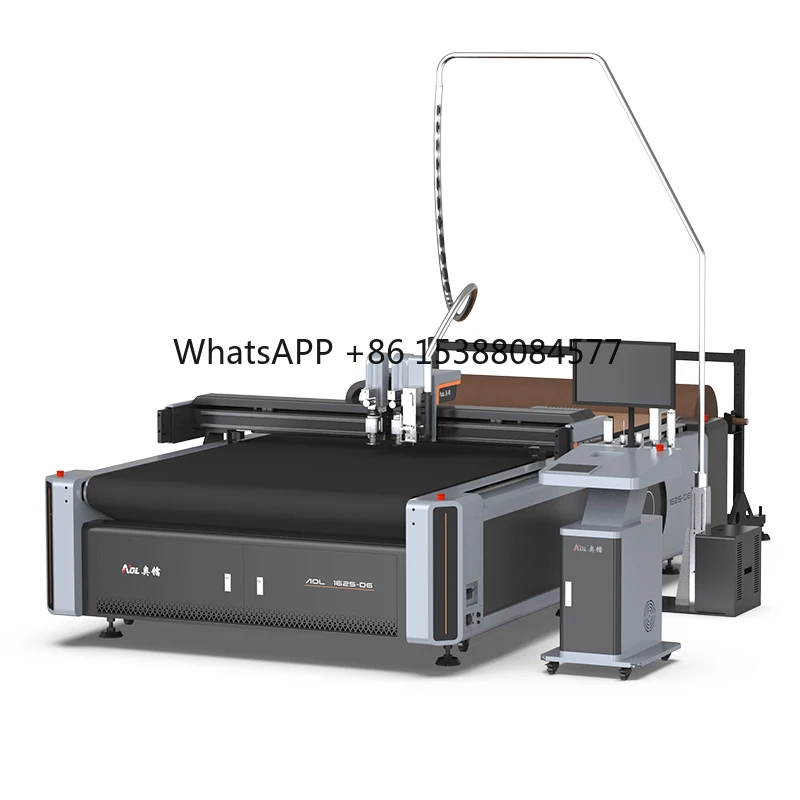AOL 1625 Cutting Machine Factory CNC Corrugated Cnc Cardboard Cutter Oscillating Knife Plastic Board Cutting Machine