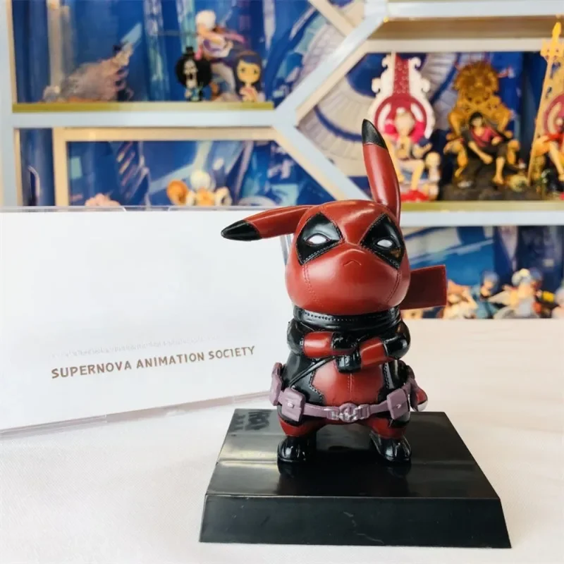 Marvel Deadpool Trendy Toy Mold Table Ornaments Cosplay Pikachu  Action Figure Model Children's Toys Fashion Garage Kit Ornament