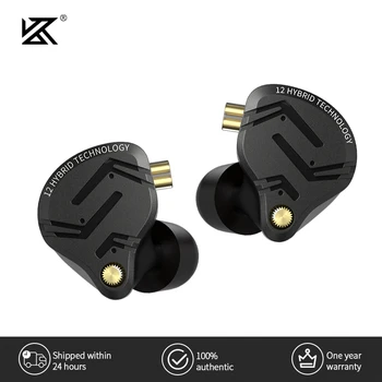 KZ ZS12 PRO X Metal Earphones 1DD+5BA Hybrid HIFI Bass In Ear Monitor Headphones Music Sport Noise Cancelling Headset New Arrive 1