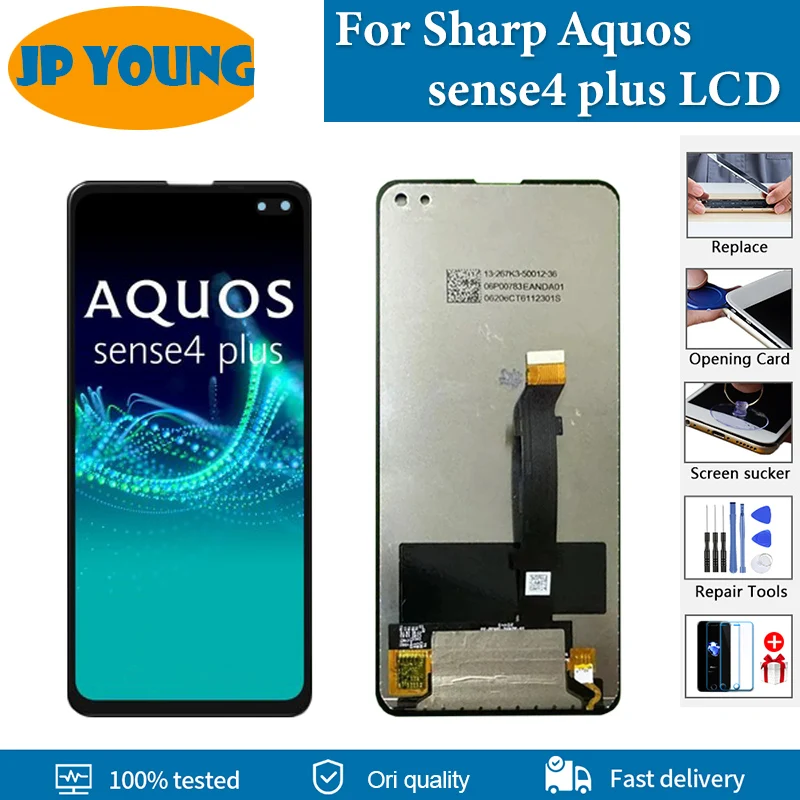 

6,7 "IPS ЖК-дисплей для Sharp Aquos sense4 plus, ЖК-дисплей для Sharp Aquos sense 4 Plus, Замена ЖК-дисплея