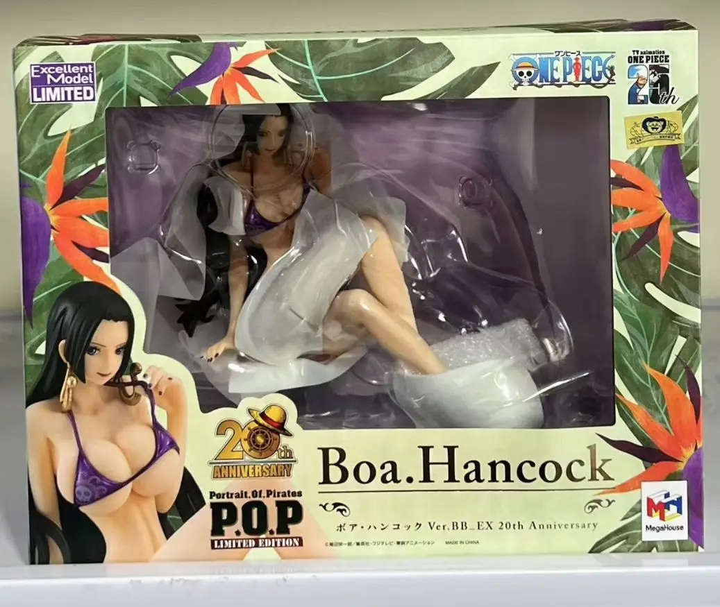 

Megahouse Original Pop "Limited Edition" One Piece Boa Hancock Ver.bb_ex 20th Anniversary Anime Action Figures Toys Children