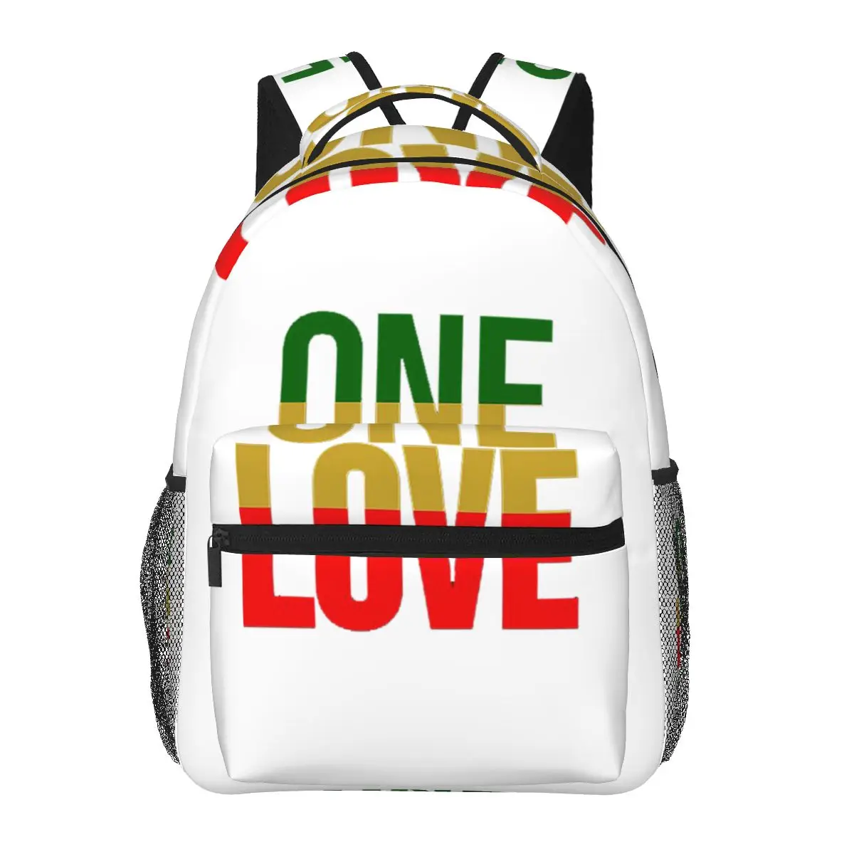 Harajuku Vintage Style Arts Bob Marley One Love Backpacks Boys Girls Bookbag Children School Bags Laptop Rucksack Shoulder Bag