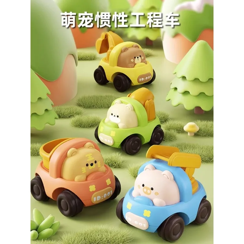 

Children's inertia toy car, baby 1-3 years old, rebound engineering car, 6 months old, baby puzzle 2 boys and girls