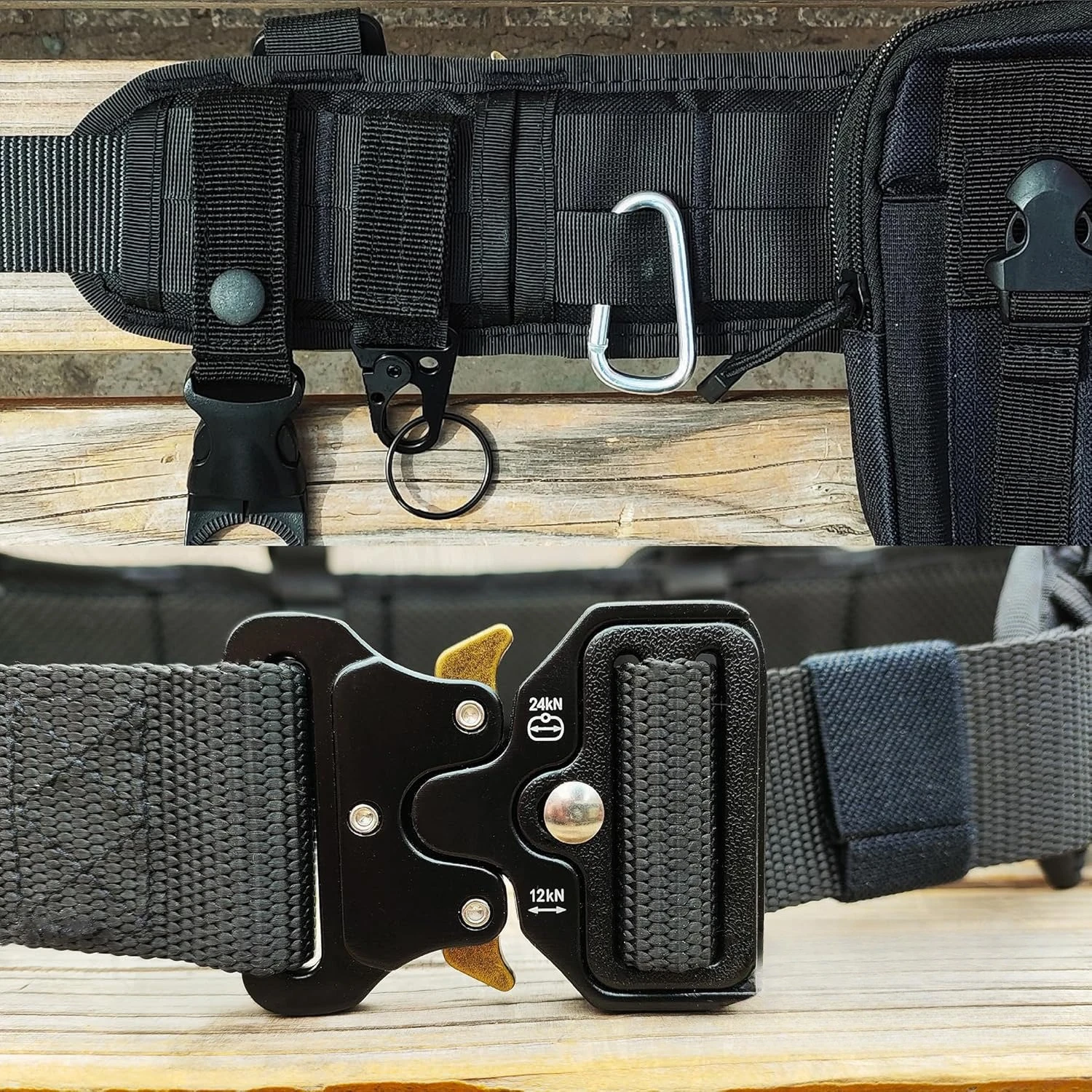 حزام تكتيكي خارجي متعدد الوظائف من النايلون، مجموعة مغلفات خصر للتدريب المباشر