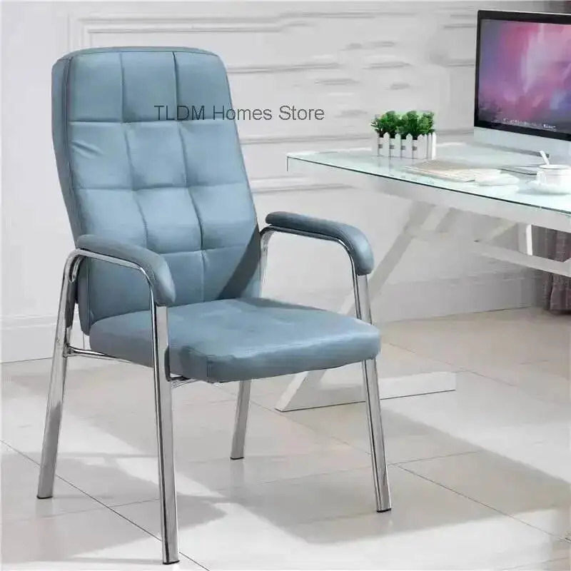 

Silla Heightening Single Armrest Chair Computer Technology Furniture Meeting Household Office Cloth Oficina Chiar Fashion