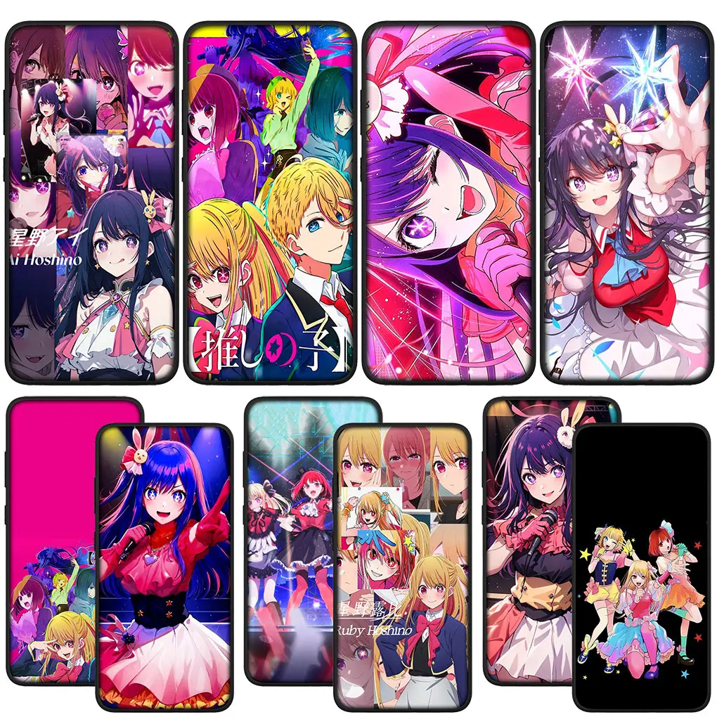 OSHI NO KO Hoshino Ai Rubii Akuamarin etui na telefon do Xiaomi Poco C50 C55 C51 C65 X6 X3 NFC GT X4 M6 M4 M5 C40 F3 F6 F5 Pro etui