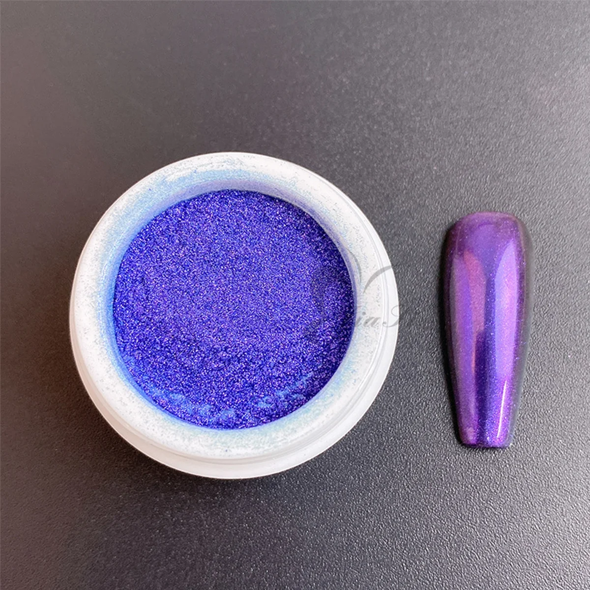 1pc Laser Magic Mirror Nail Powder Aurora Mech Style Powder Nail Salon Special Bright Mirror Flour Nail Combination Set 6colors