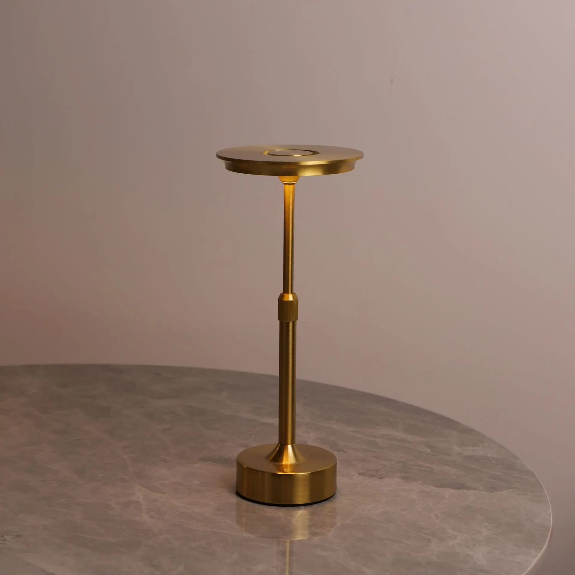 Aluminum Alloy Rechargeable Touch Table Lamp Telescopic Decorative Lamp LED Night Light Infinite Dimming Atmosphere Bedside Lamp
