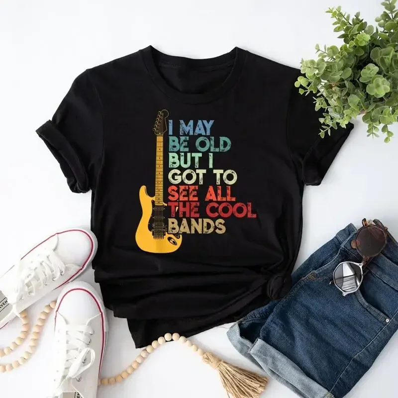 I May Be Old But Got To See All The Cool Bands Basic T Shirt