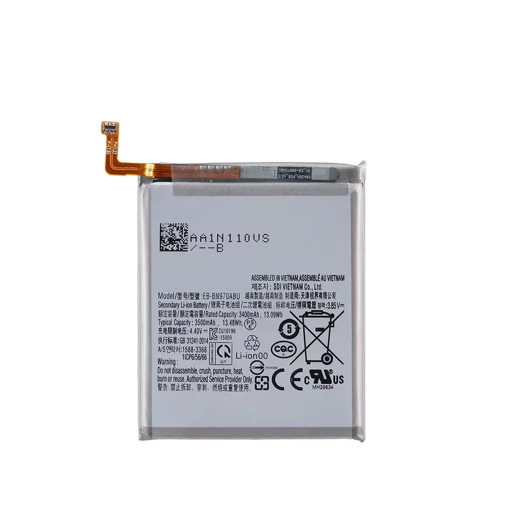 Genuine EB-BN970ABU Replacement 3500mAh Battery For Samsung Galaxy Note 10 Note X Note10 NoteX Note10 5G Batteria+Tools