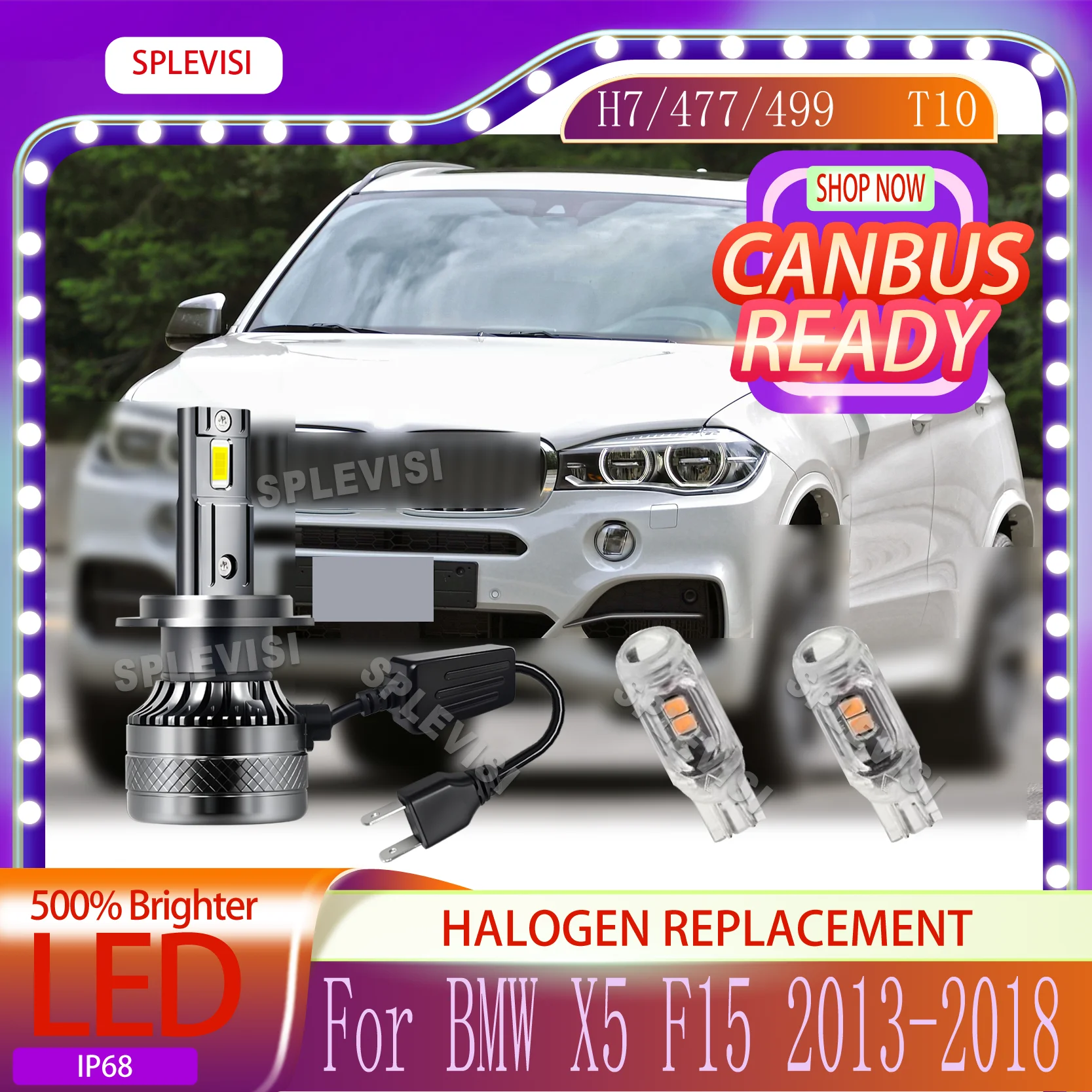 

With Fan Cooled 12V 24V Universal 2-Year Warranty Plug and Play LED HEADLIGHT For BMW X5 F15 2013 2014 2015 2016 2017 2018