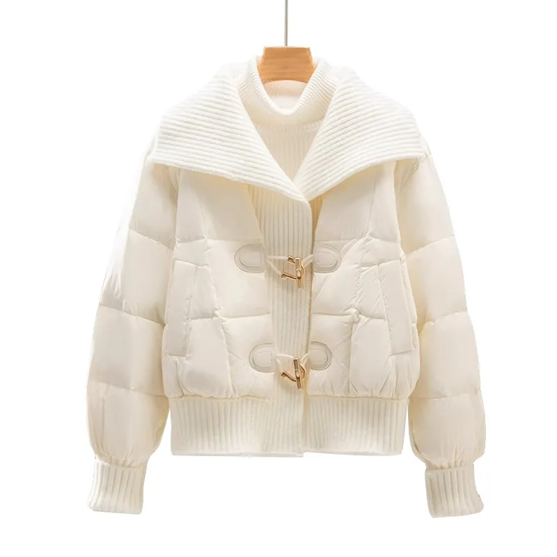 Thiened Fce ダウンコットン Jaet 女性の冬 Faion デザイン小型コットンコートトップ女性韓国 Sle ルーズフィット
