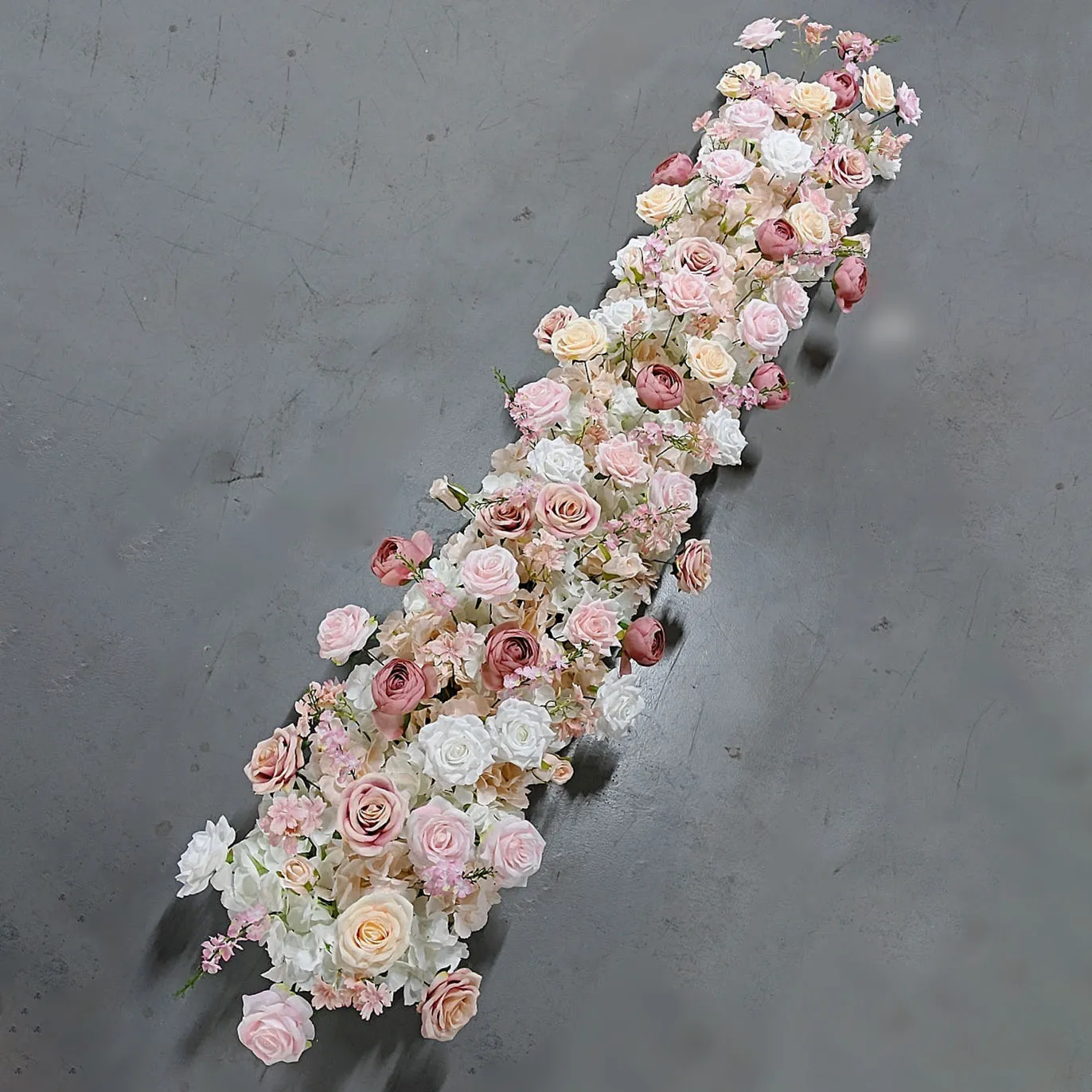 Uflower witte roos kersenbloesem huwelijksboog bloemen rij arrangement tafel centerpieces lange bloem verjaardag evenement partij rekwisieten