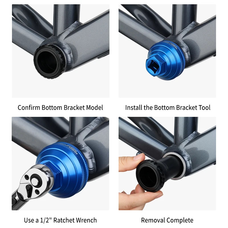 Picture 7: MUQZI Bottom Bracket Install Removal Tool 12/16-Notch Fits 39mm/40.5mm/44mm/45.6-46.6mm Outer Diameter BB Cups