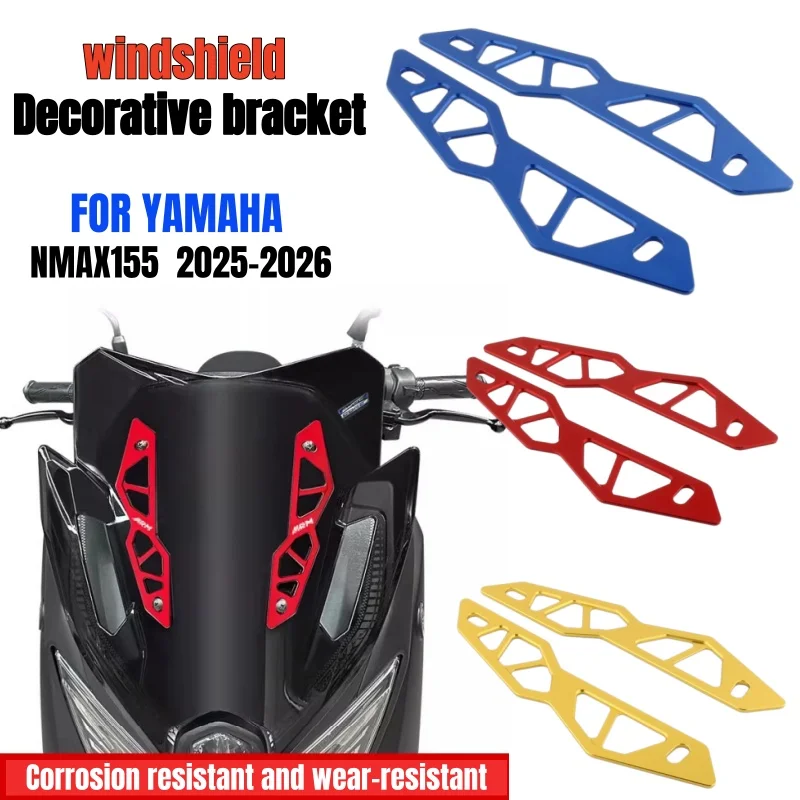 FOR YAMAHA NMAX155 NMAX N MAX N-MAX 155 2025-2026 Front windshield bracket aluminum windscreen Holder Support Bracket Kits