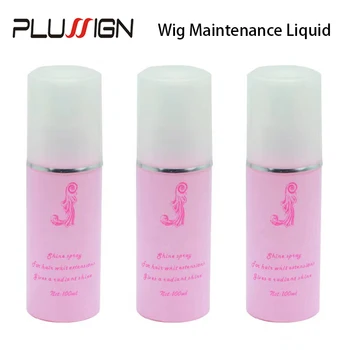 Plussign Haarpflegespray für Echthaar und synthetische Perücken, Haarbündel, Entwirrungen, Haarpflegelösung, Spülung, 100 ml/Flasche