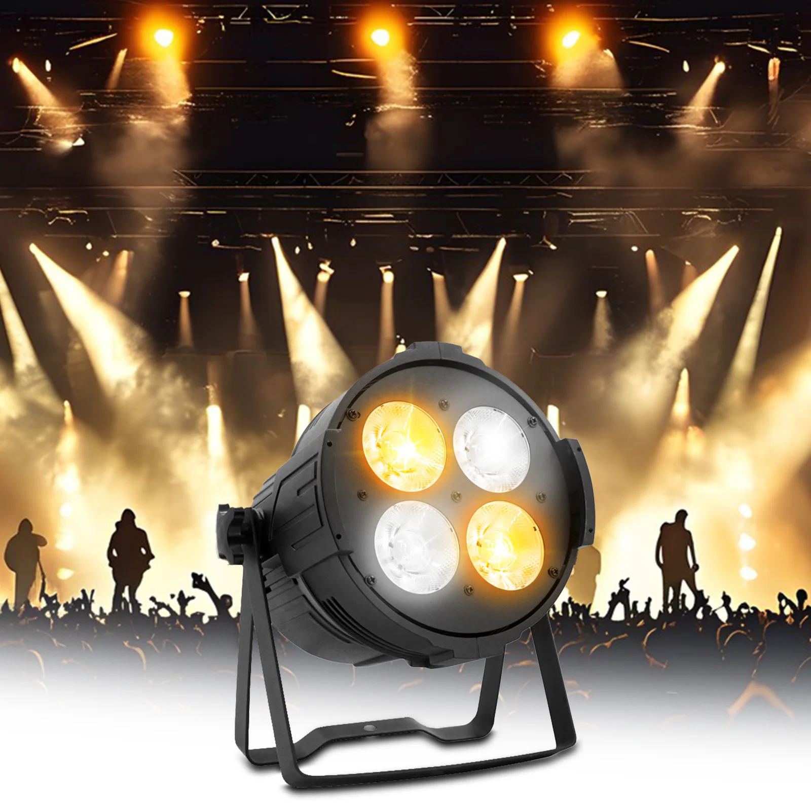 200WCOB Stage Par Light Spotlights Bring Super Bright Warm And Cold Light, Professional DMX512, Sound, Automatic Master-slave