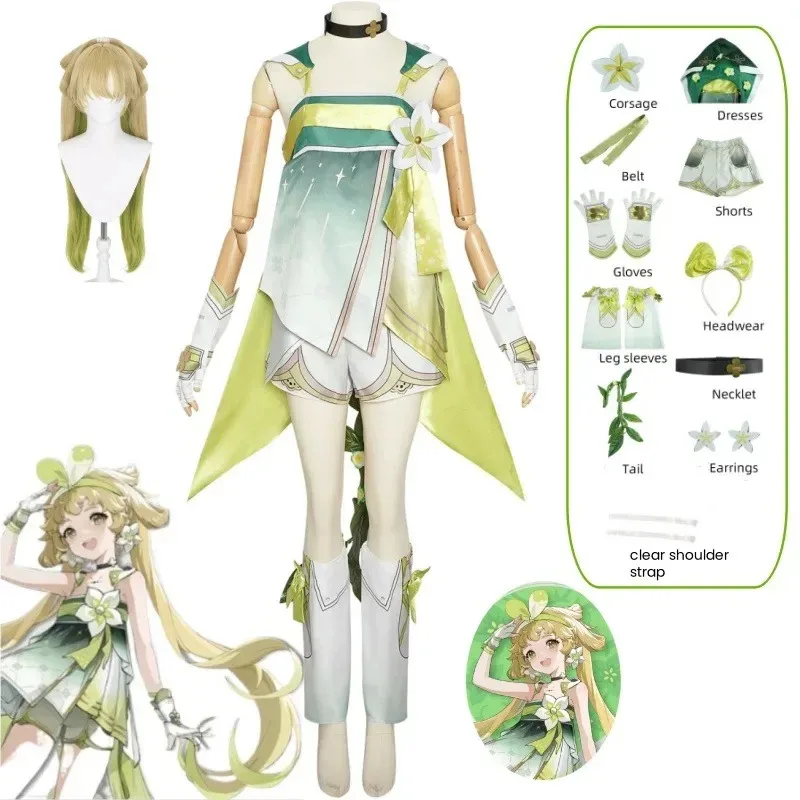 

Verina Cosplay Costume Game Wuthering Waves verina anime cosplay clothing accessories Halloween Party Exhibition activity Suits