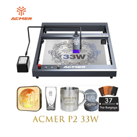 ACMER P2 33W Laser Engraver180W CNC Laser Engraver Cutting Machine With Air Assist CNC Laser WIFI Control for Metal Acrylic Wood