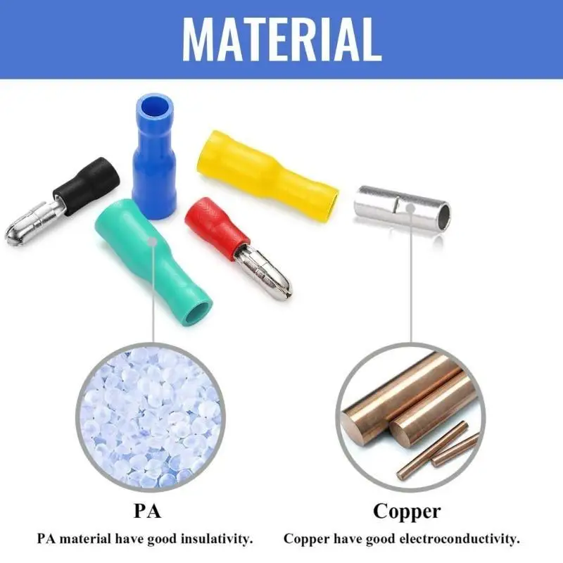 652F متعدد الألوان 200 قطعة محطات الأسلاك حزمة موصلات الأسلاك محطات معزولة ترقيات لتعزيز السلامة الكهربائية #4