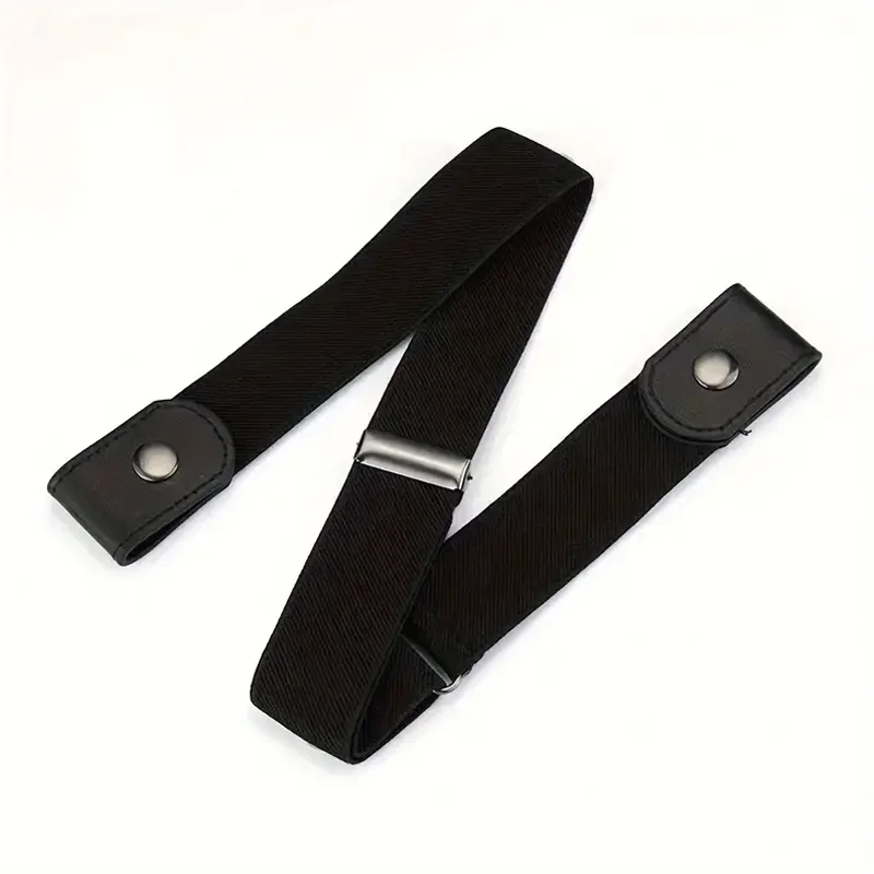 Traceless Invisible Elastic Belt Women's Belt Jeans Pants Men's Elastic Belt, image 5