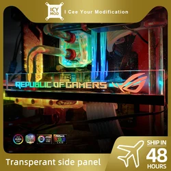 Transperant GPU Side Panel A-RGB Customizable RGB VGA Side Cover Acrylic Customize Lighting Board PC MOD Republic of Gamers RTX