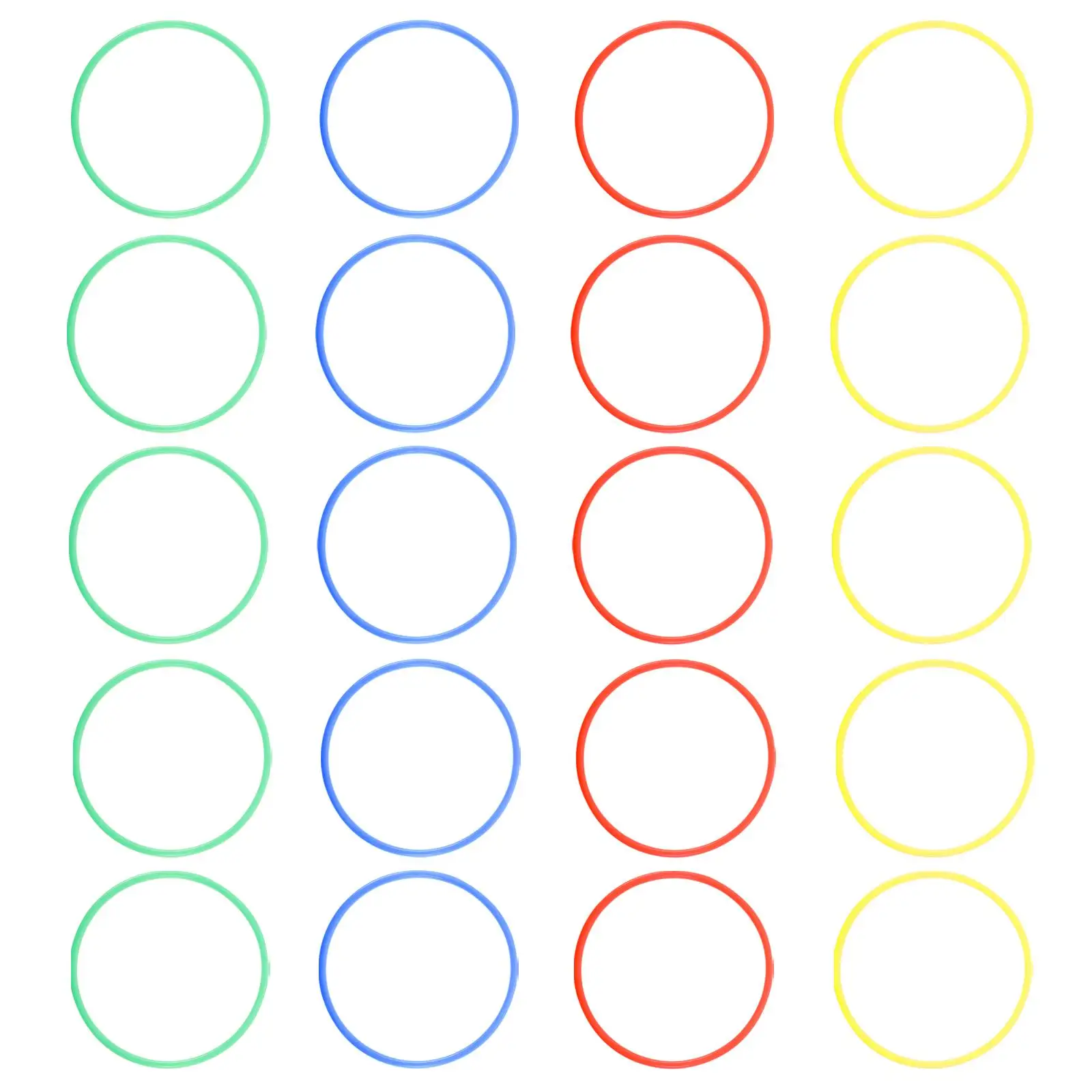 

20 шт. кольца для бросания, диаметр 16 см, толщина 0 7 см, разные цвета, семейные сборки, детские игрушки для дома, пластиковые круги