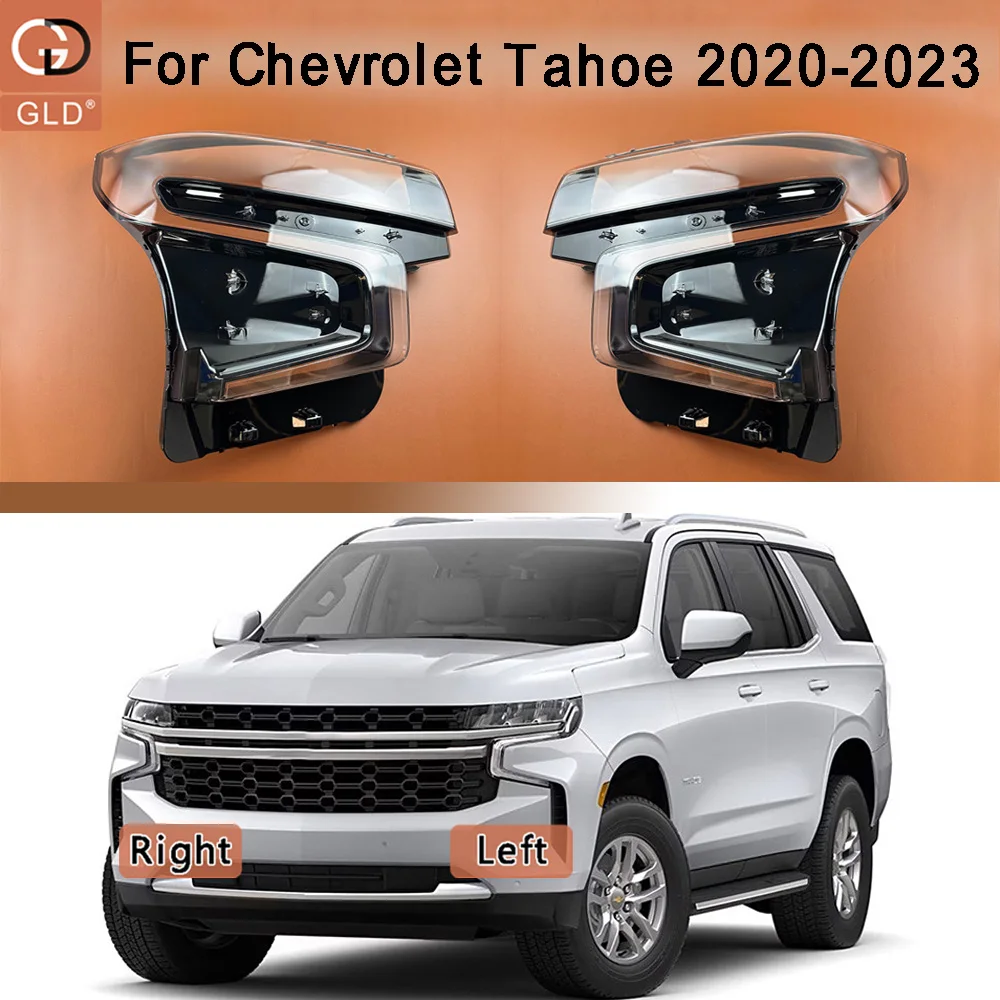 

Front Headlight Shell Transparent Headlamp Cover Lamp Shade Plexiglass Replace Original Lampshdade For Chevrolet 2020-2023 Tahoe