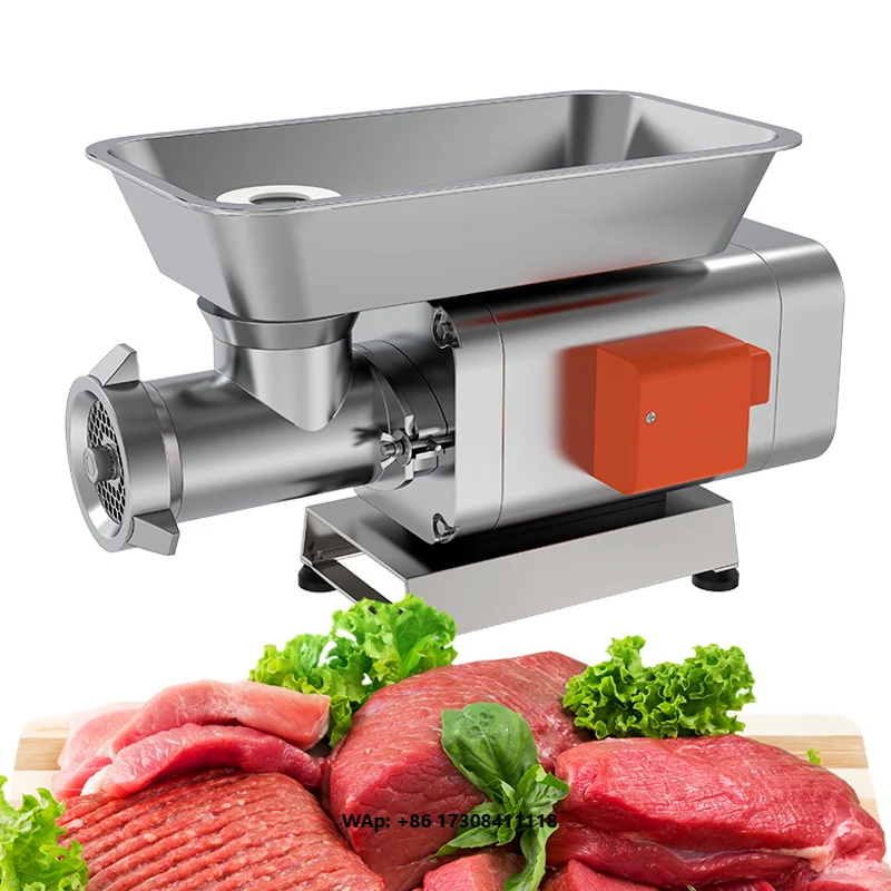 Commercial Multi-functional Butcher Meat Grinder Machine Industry Cast Iron Meat Grinder Stainless Steel Meat Grinder