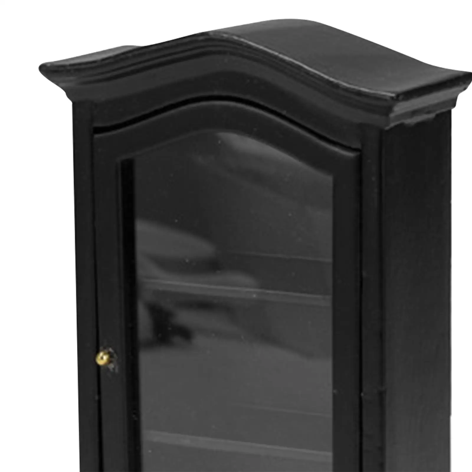 인형의 집 나무 책장, 소형 인형의 집 디스플레이 캐비닛 소형 장면을 위한 소형 가구 디스플레이 선반