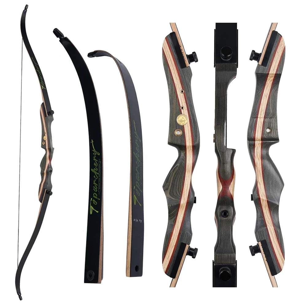 

Fitness Bow And Arrow,62'' Recurve Bow Takedown Hunting Bow20-50lbs Right Handed Bow Tech Wood Material 148cm String For Outdoor