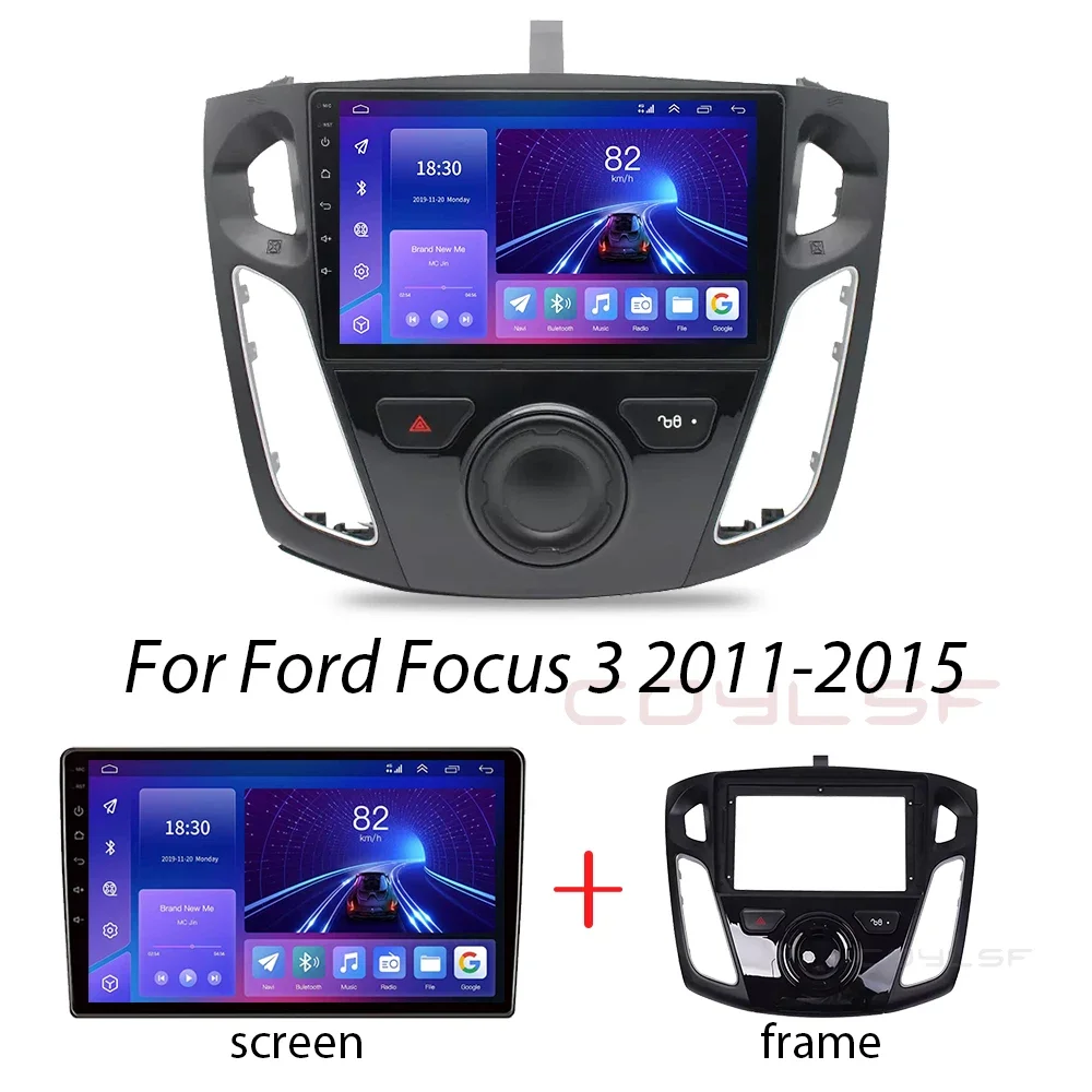 Android 13 For Ford Focus 3 Mk 3 2011 - 2019 Multimedia Monitor Screen TV Autoradio Navigation Stereo Radio Video Player Car GPS