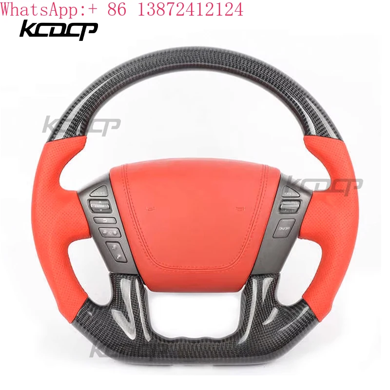 

Custom Steering Wheel Fit for Nissan Patrol Y62 Carbon Fiber Steering Wheel 2012-2019