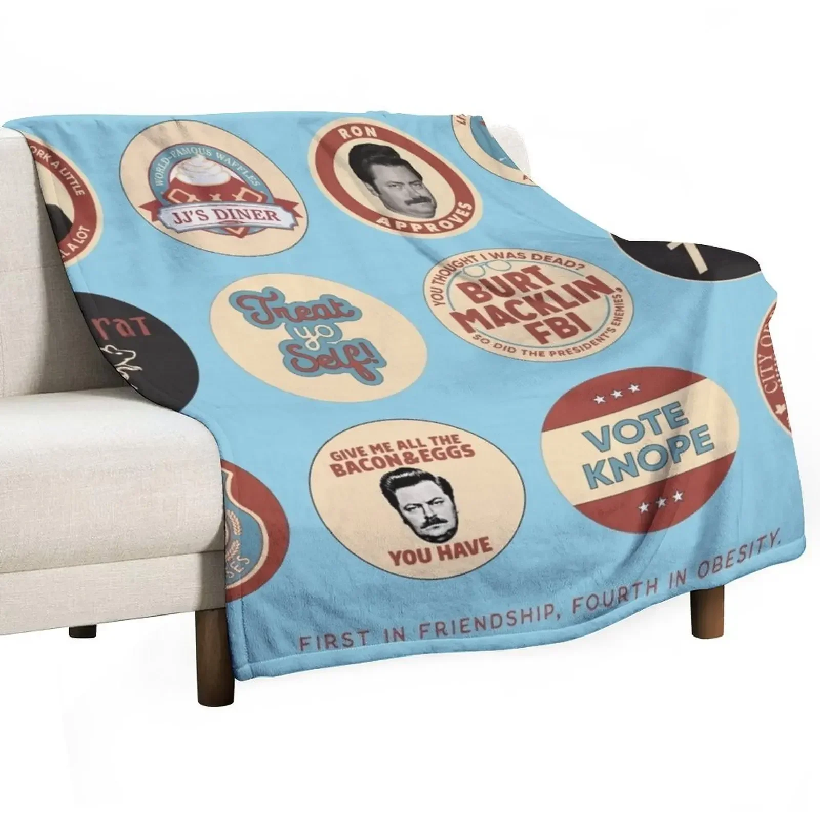 Parks and Rec Throw Blanket Blankets Sofas Of Decoration Large Blankets