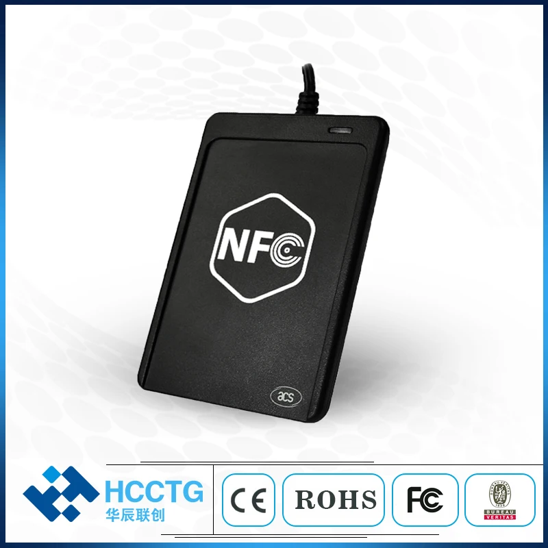Lector de tarjetas NFC inteligente sin contacto USB con un ranura SAM compatible con ISO 7816 ACR1251U