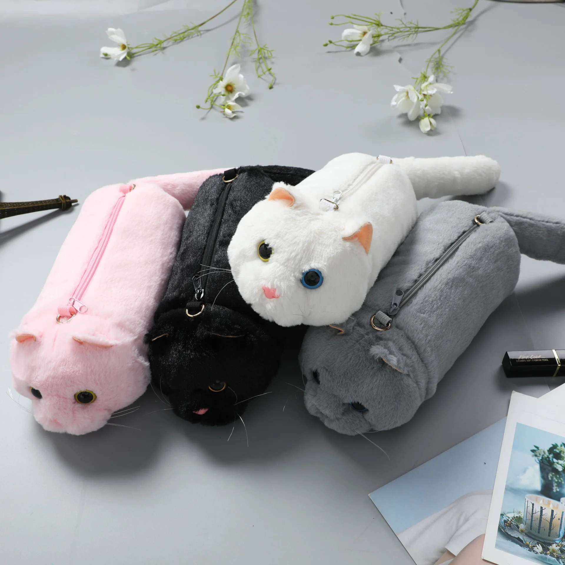 Plush bag cat Messenger Bag Travel Portable shoulder bag cartoon mini mobile phone bag cute bag