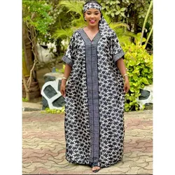 Customized Elegant African Dresses For Women 2025 Dashiki Summer Autumn Maxi Dress Ladies Traditional African Clothing Fairy Dre