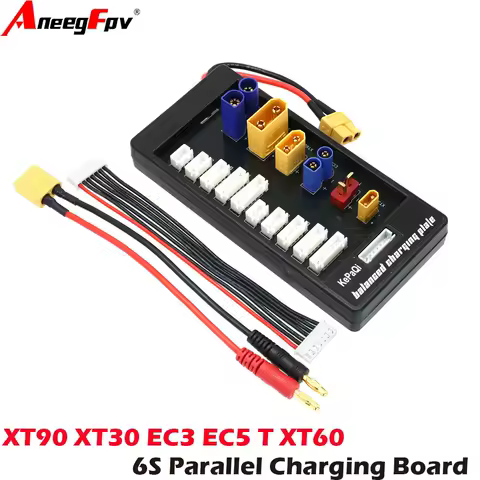 XT90 XT30 EC3 EC5 T XT60 6S Connector Lipo Battery Charger Board 2-6S For Imax B6 B6AC IDST Q6 Lite Balance Charger