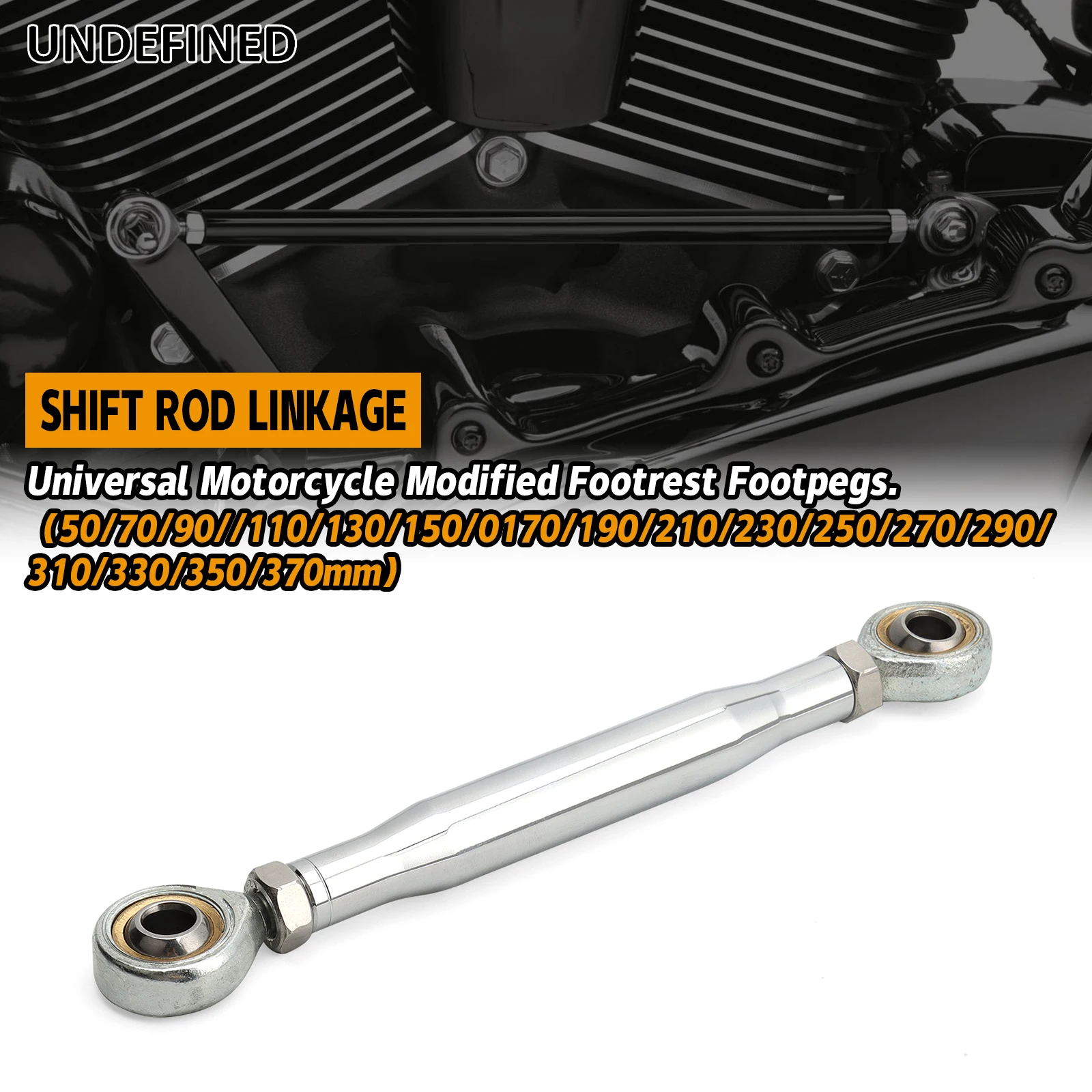 Motorcycle Shift Rod Linkage 50-370mm 70/90/110/130/150/170/190/210/230/250mm Footrest Foot Peg Rearset Gear Shift Shifter Rod