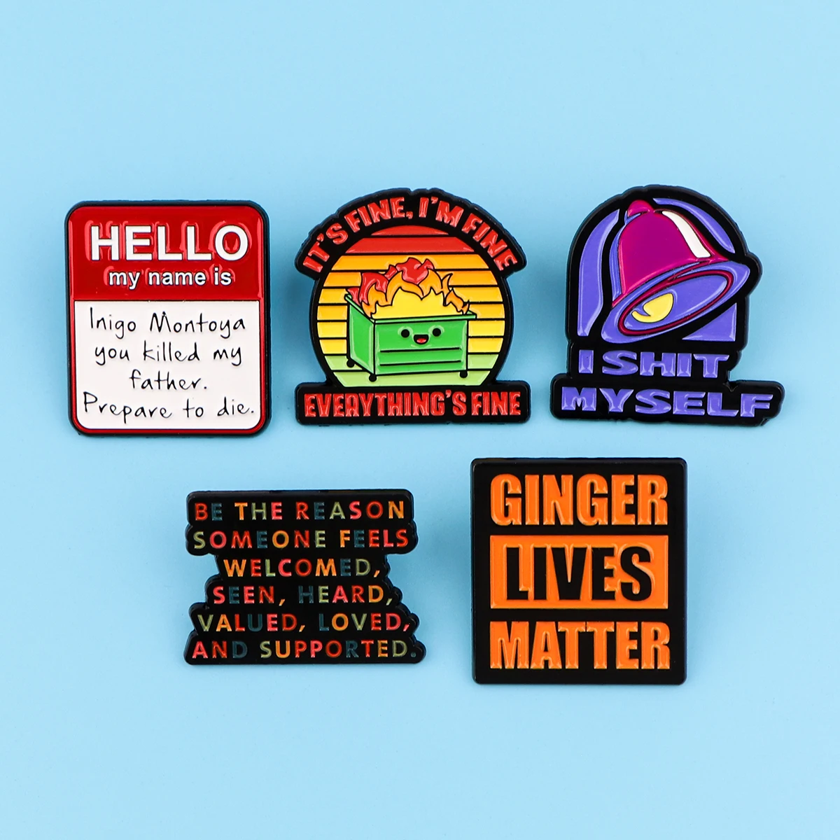 

I SHIT MYSELF Enamel Lapel Pin Badge Pins Hats Clothes backpacks Decoration Jewelry Accessories Gift