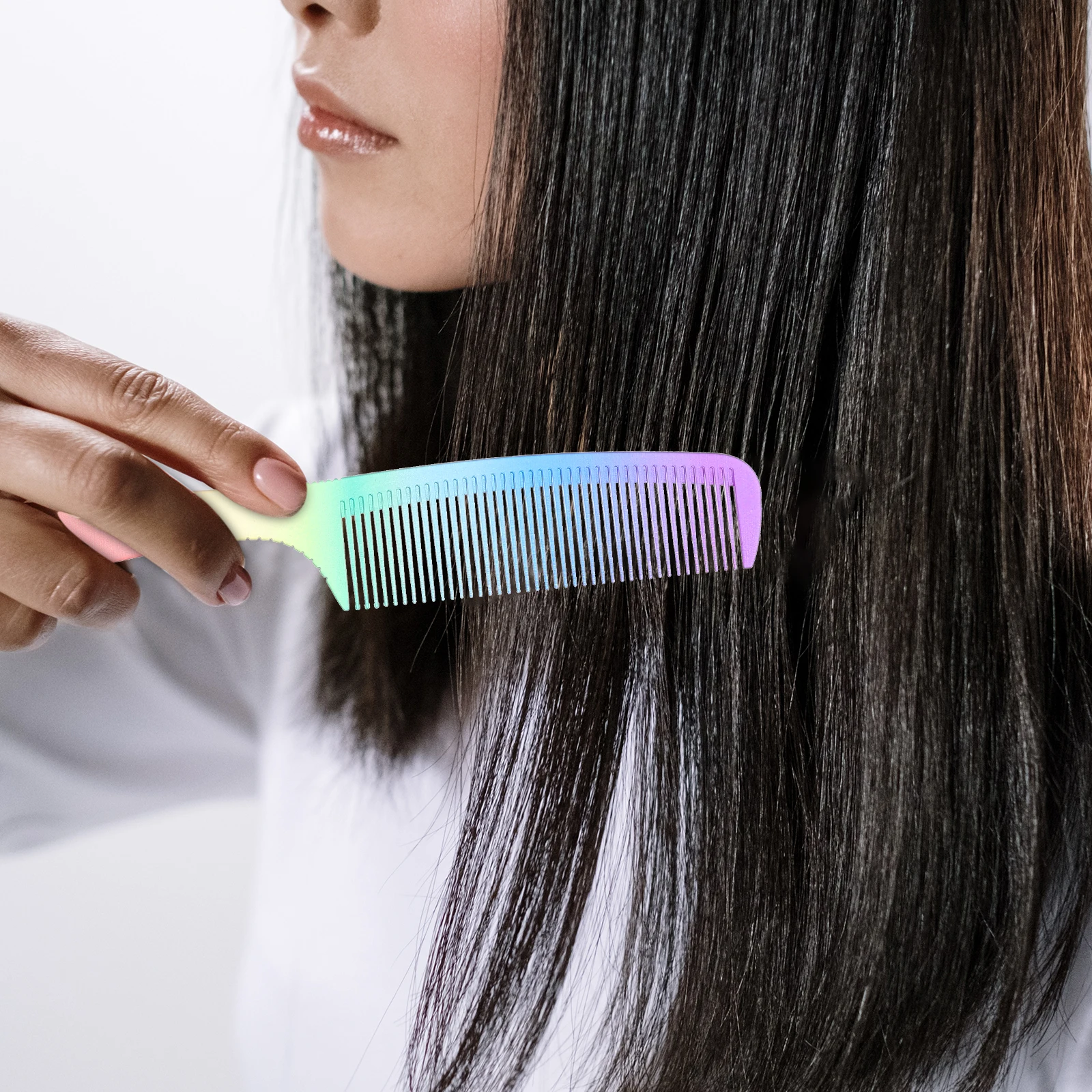 

2pcs smooth Salon Styling Comb Hairdressing Comb Hair Styling Accessory Anti-Static Resin Hair Combs Gentle For Home Barber