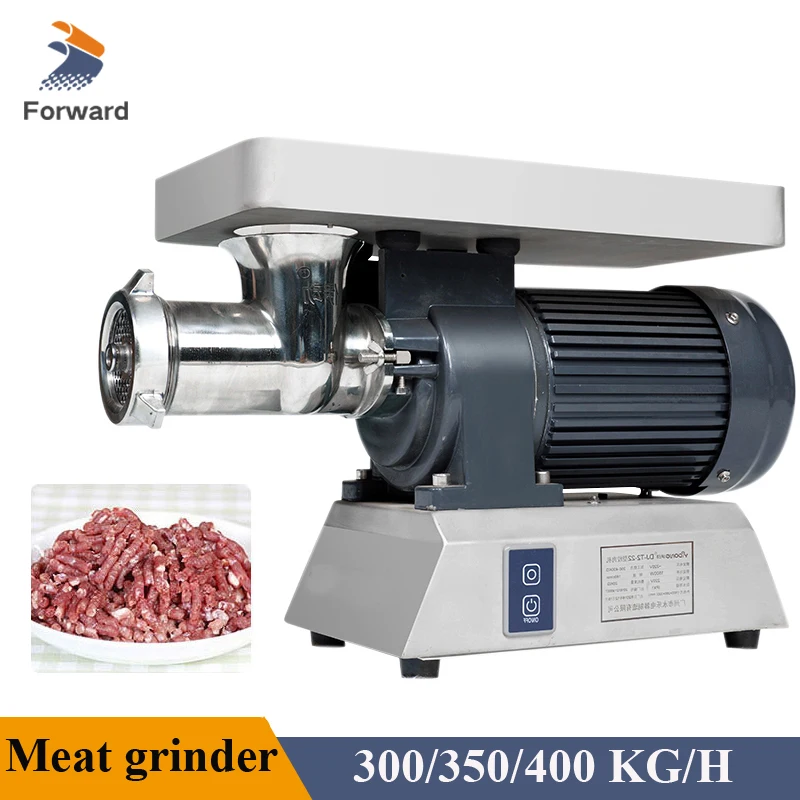 Electric Meat Grinding Machine 300-400KG/h 1100W 1500W 2200W Fresh Meat Grinder Mincer Machine Chicken Fish Pork