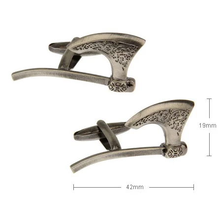 

iGame Factory Price Retail Novelty Cufflinks Brass Material Vintage Axe Design Cuff Links